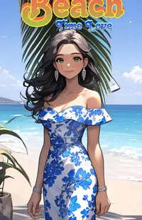 Hairstyle Blue One-piece Garment Live Wallpaper