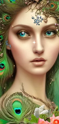 Hairstyle Green Eyebrow Live Wallpaper