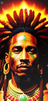 Hairstyle Headgear Tribal Chief Live Wallpaper