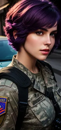 Hairstyle Military Camouflage Camouflage Live Wallpaper