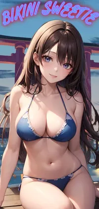 Hairstyle Swimsuit Top Muscle Live Wallpaper