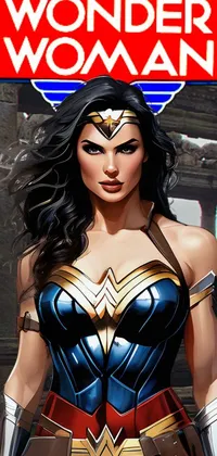 Hairstyle Wonder Woman Cartoon Live Wallpaper