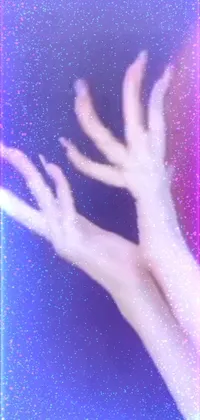 Hand Atmosphere Purple Live Wallpaper