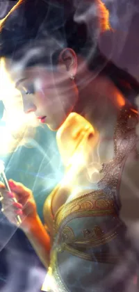 Transform your phone into an exquisite work of art with this stunning live wallpaper