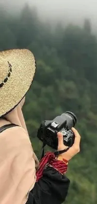 Hand Photographer Hat Live Wallpaper
