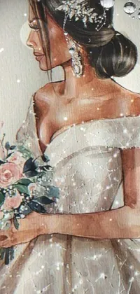 Hand Wedding Dress Arm Live Wallpaper