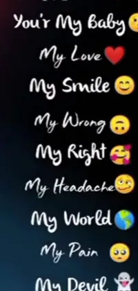 This live phone wallpaper features a blackboard with multiple emoticons, an album cover design, a screenshot of a Snapchat story and a low-quality video