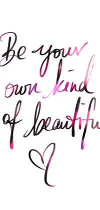 Handwriting Font Pink Live Wallpaper