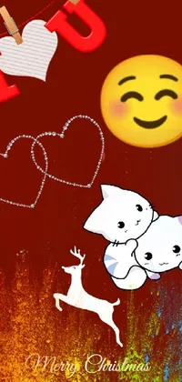 Give your phone screen a heartwarming update with this cute live wallpaper