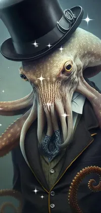 Hat Art Cephalopod Live Wallpaper