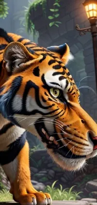 Head Bengal Tiger Siberian Tiger Live Wallpaper