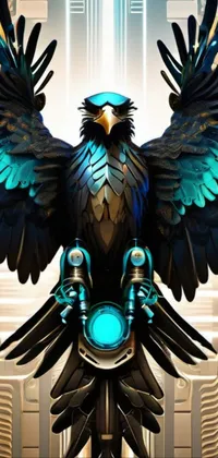 Head Bird Blue Live Wallpaper