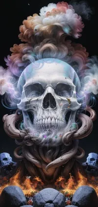 Head Bone Skull Live Wallpaper