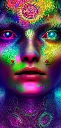 Head Colorfulness Eyebrow Live Wallpaper