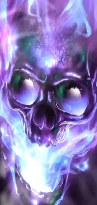 Head Eye Purple Live Wallpaper