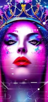 Head Eye Purple Live Wallpaper