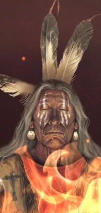 Head Eye Tribal Chief Live Wallpaper