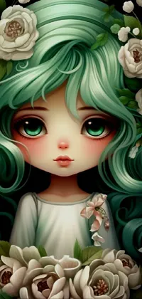 Head Flower Hairstyle Live Wallpaper