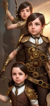 If you're looking for an eclectic mix of stunning live wallpaper art, our phone live wallpaper collection has got you covered! Featuring intricate illustrations of young girls dressed in steampunk clothes, breathtaking fantasy art, and even realistic depictions of children and siblings, our live wallpaper designs offer something for everyone