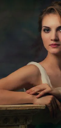 Enjoy the beauty of classical realism with this stunning live wallpaper for your phone
