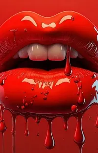 Head Lip Lipstick Live Wallpaper