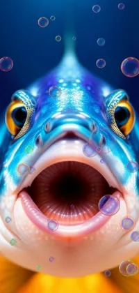 funny fish face Live Wallpaper - free download
