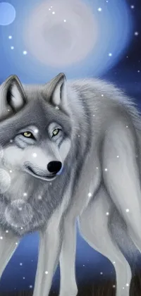 Mooon wolf Live Wallpaper