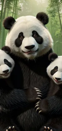 Head Panda Facial Expression Live Wallpaper