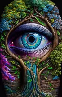 Head Plant Eye Live Wallpaper
