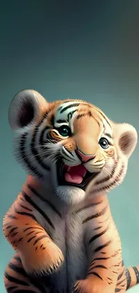 Head Siberian Tiger Toy Live Wallpaper