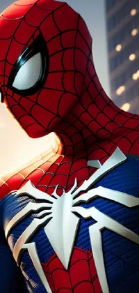 Head White Spider-man Live Wallpaper