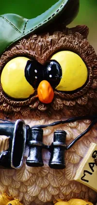 Head Yellow Owl Live Wallpaper