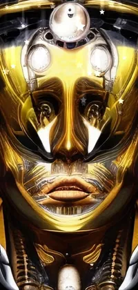Headgear Gold Art Live Wallpaper