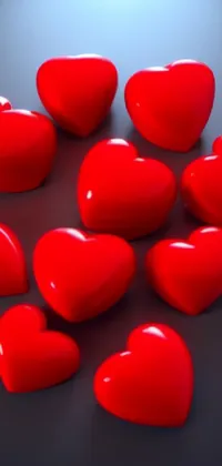 3d hearts Live Wallpaper