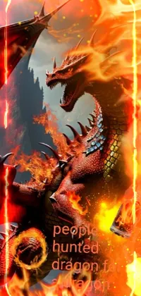 people hunted dragon for a dragon breth  Live Wallpaper