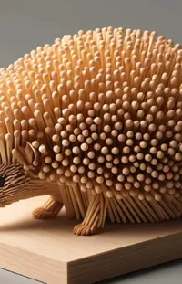 Hedgehog Sculpture Organism Live Wallpaper