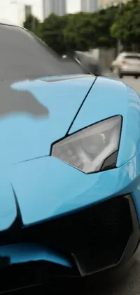 Lamborghini blue Live Wallpaper