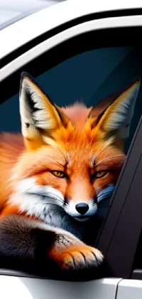Hood Motor Vehicle Red Fox Live Wallpaper