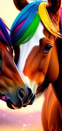 Horse Art Eyelash Live Wallpaper