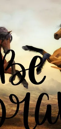 Horse Art Font Live Wallpaper