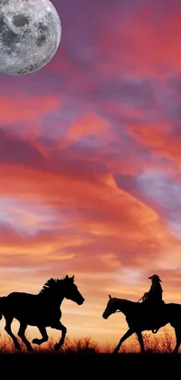 Horse Cloud Sky Live Wallpaper
