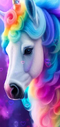 Horse Eyelash Purple Live Wallpaper