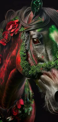 Horse Green Working Animal Live Wallpaper