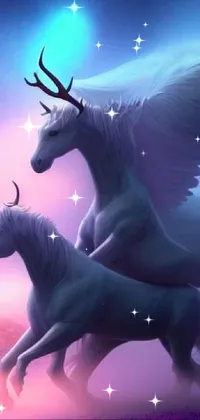 Horse Light Unicorn Live Wallpaper