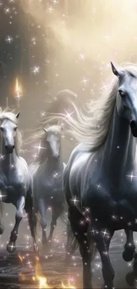 Horse Light Working Animal Live Wallpaper