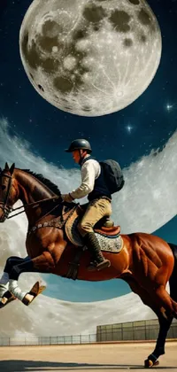 Horse Moon Vertebrate Live Wallpaper