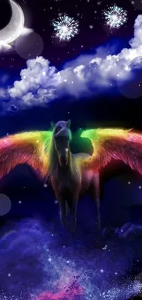 Horse Mythical Creature Light Live Wallpaper