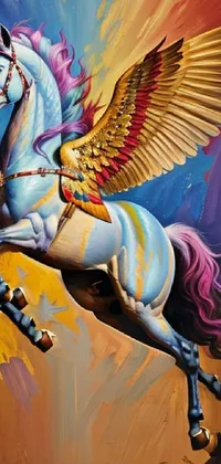 Horse Mythical Creature Paint Live Wallpaper