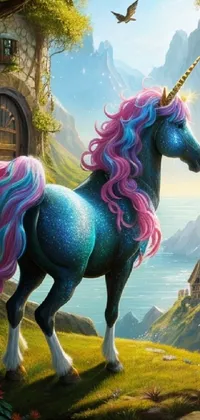 Horse Mythical Creature Plant Live Wallpaper