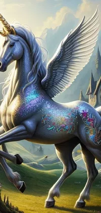Horse Mythical Creature Plant Live Wallpaper
